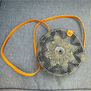 Round Rattan Bag Made in Indonesia